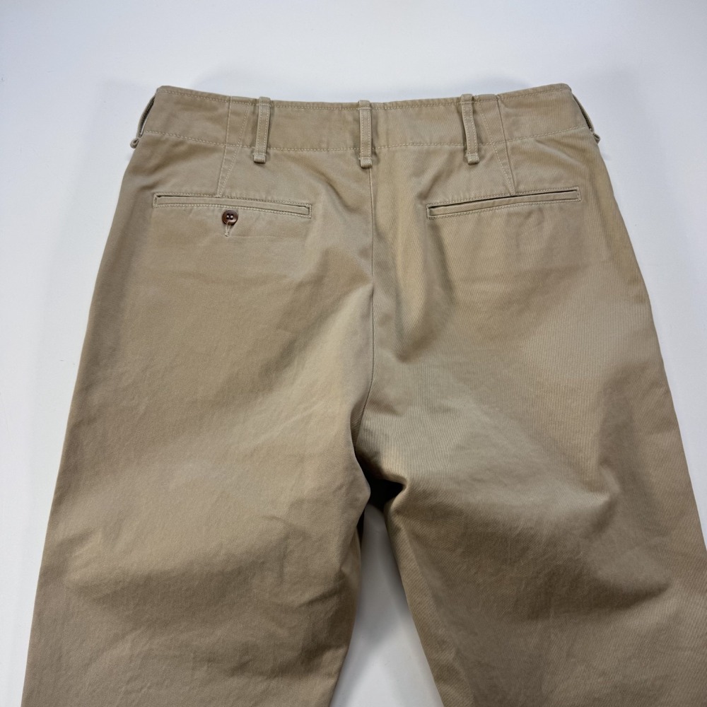 BUCK MASON Uniform Khaki Paperback Twill Maverick Slim Officer Chino Mens 29x32 - Picture 14 of 16
